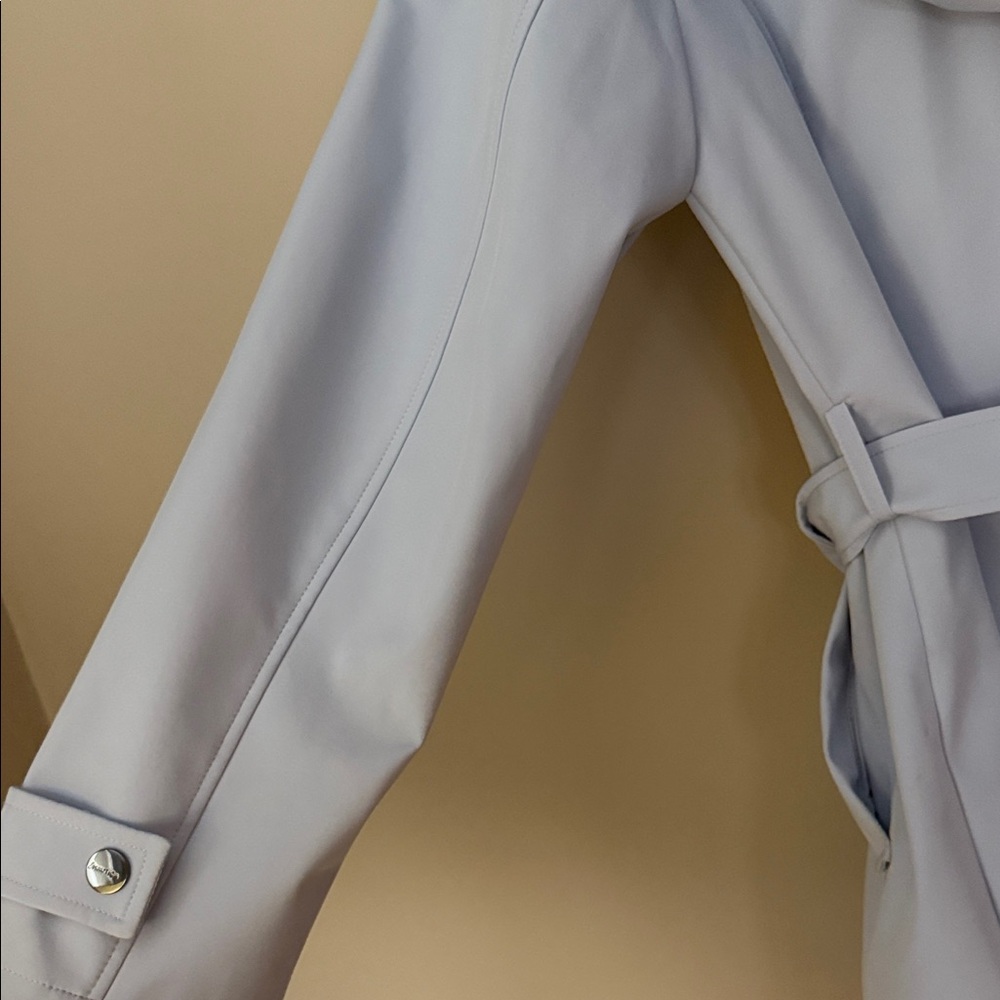 💙Nautica Women's Powder Blue Trench Coat- Size M - Picture 11 of 14